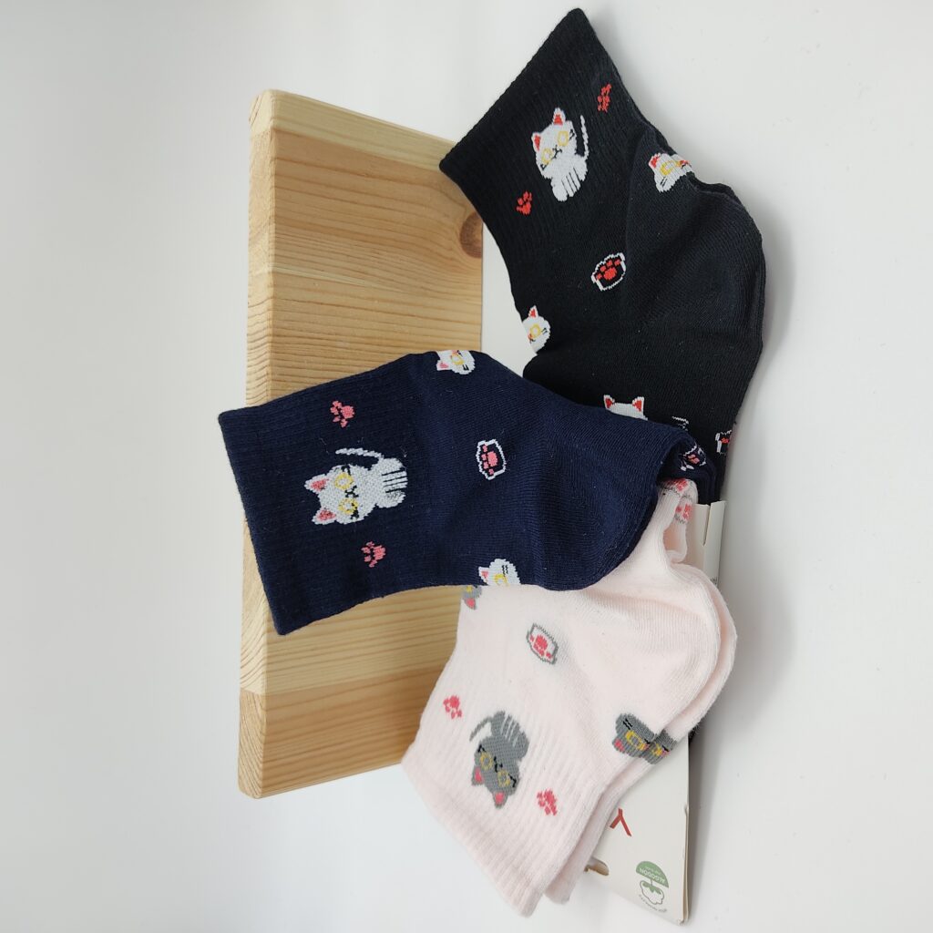 Pack 3 pares calcetines gato huellas El Desván del Gato